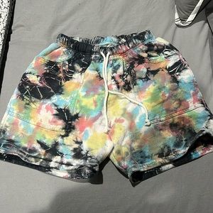 Women’s Draw String Tie Dye Sweat Shorts